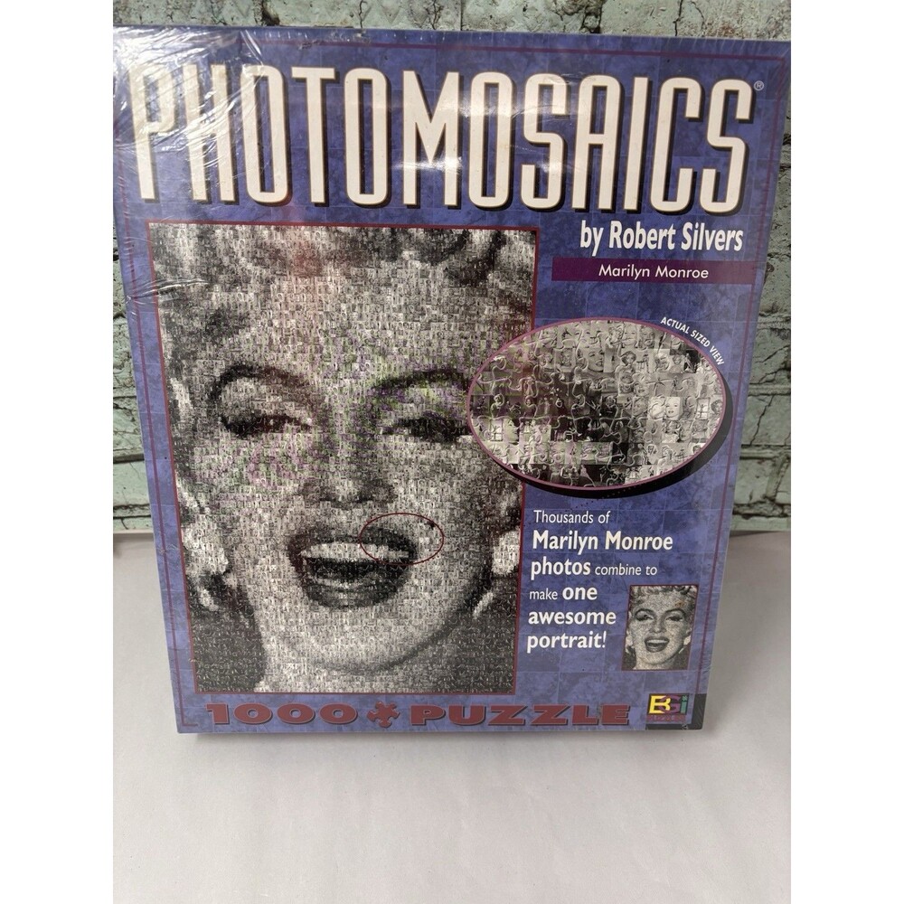 Marilyn Monroe Photomosiacs 1000 piece PUZZLE SEALED NIB BUFFALO GAMES 20X27"